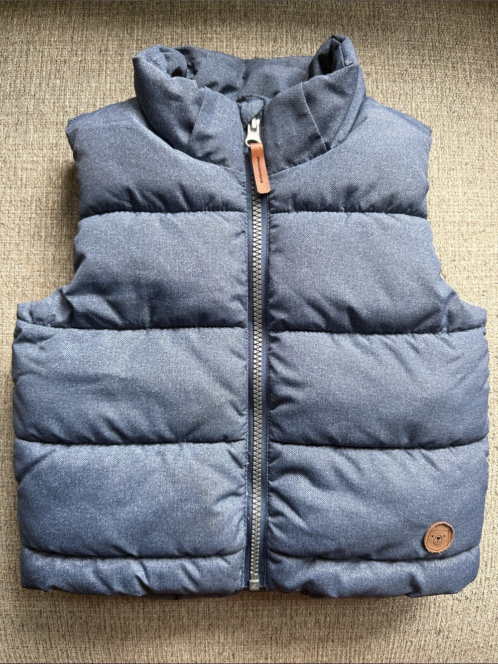 Faux denim Quilted Puffer Vest 2T || H&M
